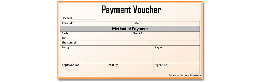 Blank Payment Voucher Template - MS Word (.docx) Format